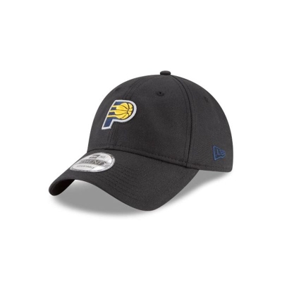 Indiana Pacers Gorra | New Era NBA Waxed Canvas 9twenty Adjustable Cap Mexico - Negros